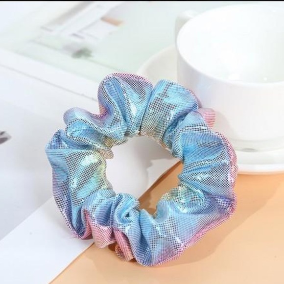 *Arriving soon* shimmer rainbow scrunchie main image 5
